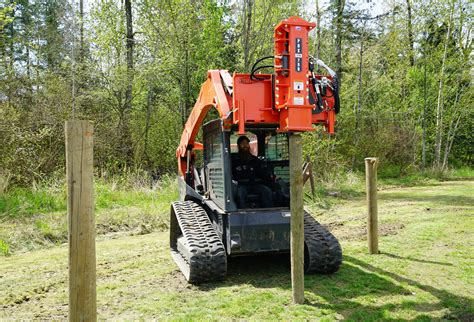 skid steer post driver uk|skid steer post driver for sale.